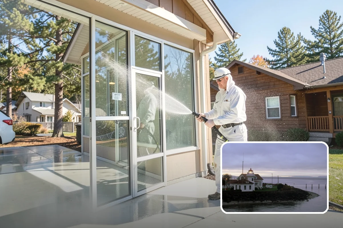 Mortar Haze Removal in Mukilteo, Snohomish County, WA - Clears cement-based haze that dulls new masonry