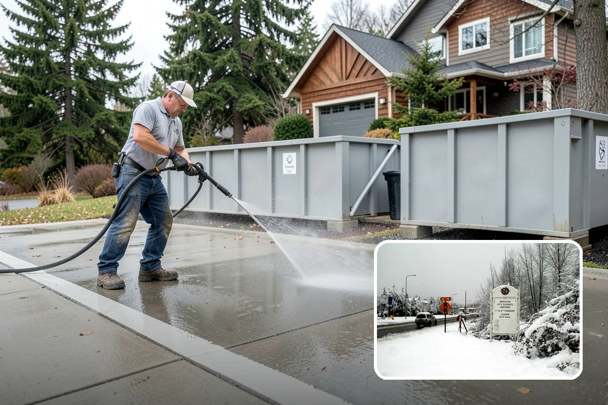 Mortar Haze Removal in Newcastle, King County, WA - Clears cement-based haze that dulls new masonry