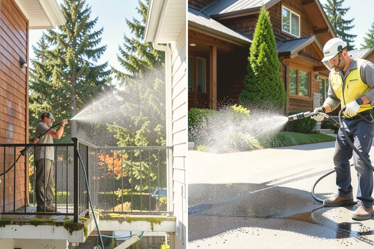 Mortar Haze Removal in Newcastle, King County, WA - Dampen the masonry to protect the joints