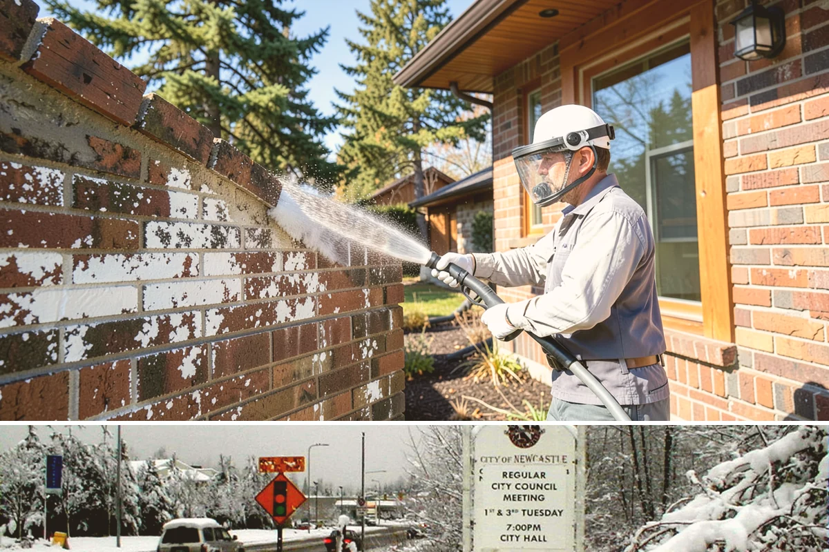 Mortar Haze Removal in Newcastle, King County, WA - This service follows masonry work whenever it is completed, though warmer, dry conditions help the cleaner react and rinse most...