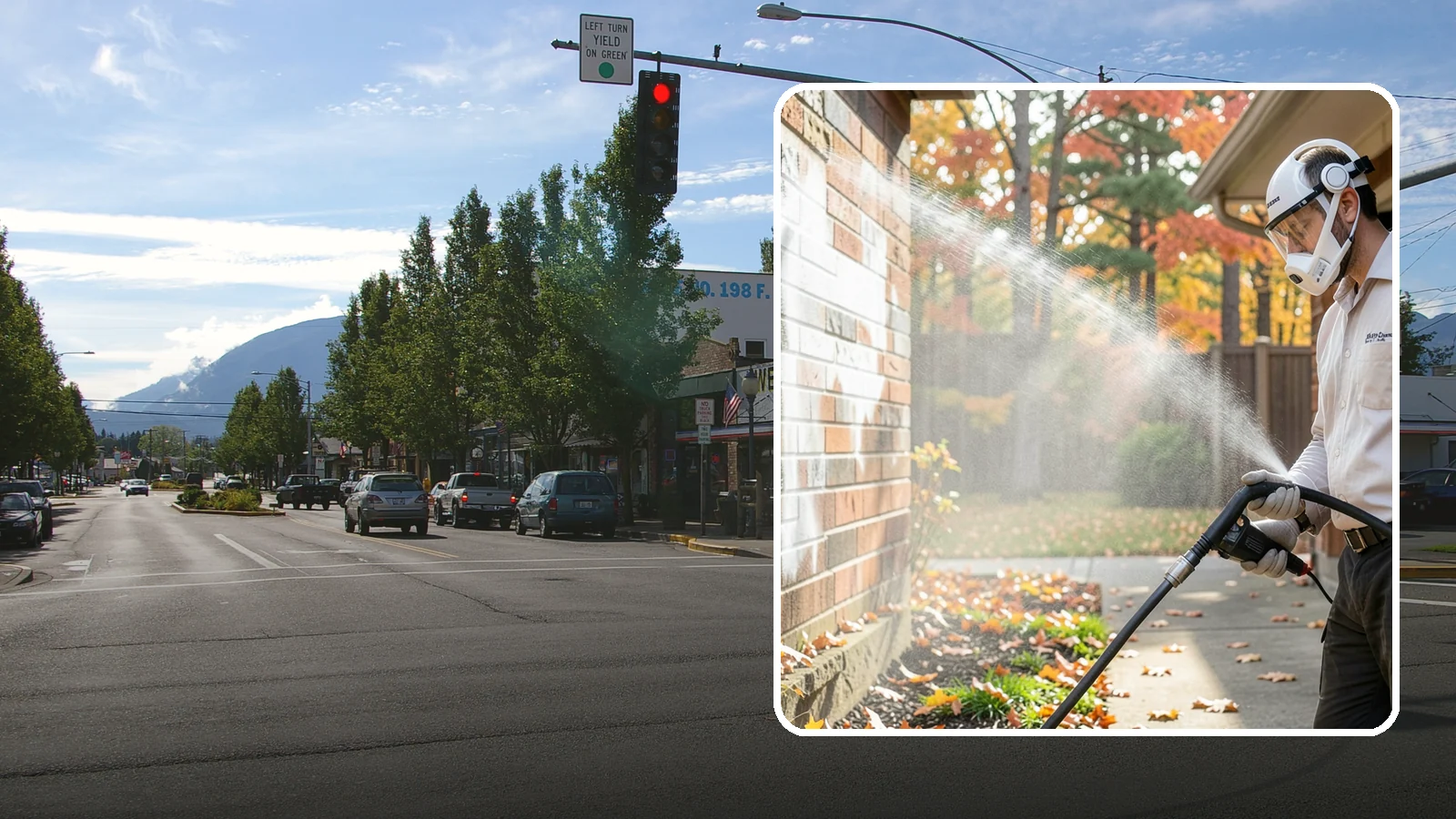 Mortar Haze Removal in North Bend, King County, WA - Remove the cloudy mortar haze left on brick and stone after masonry work with targeted cleaning chemistry.
