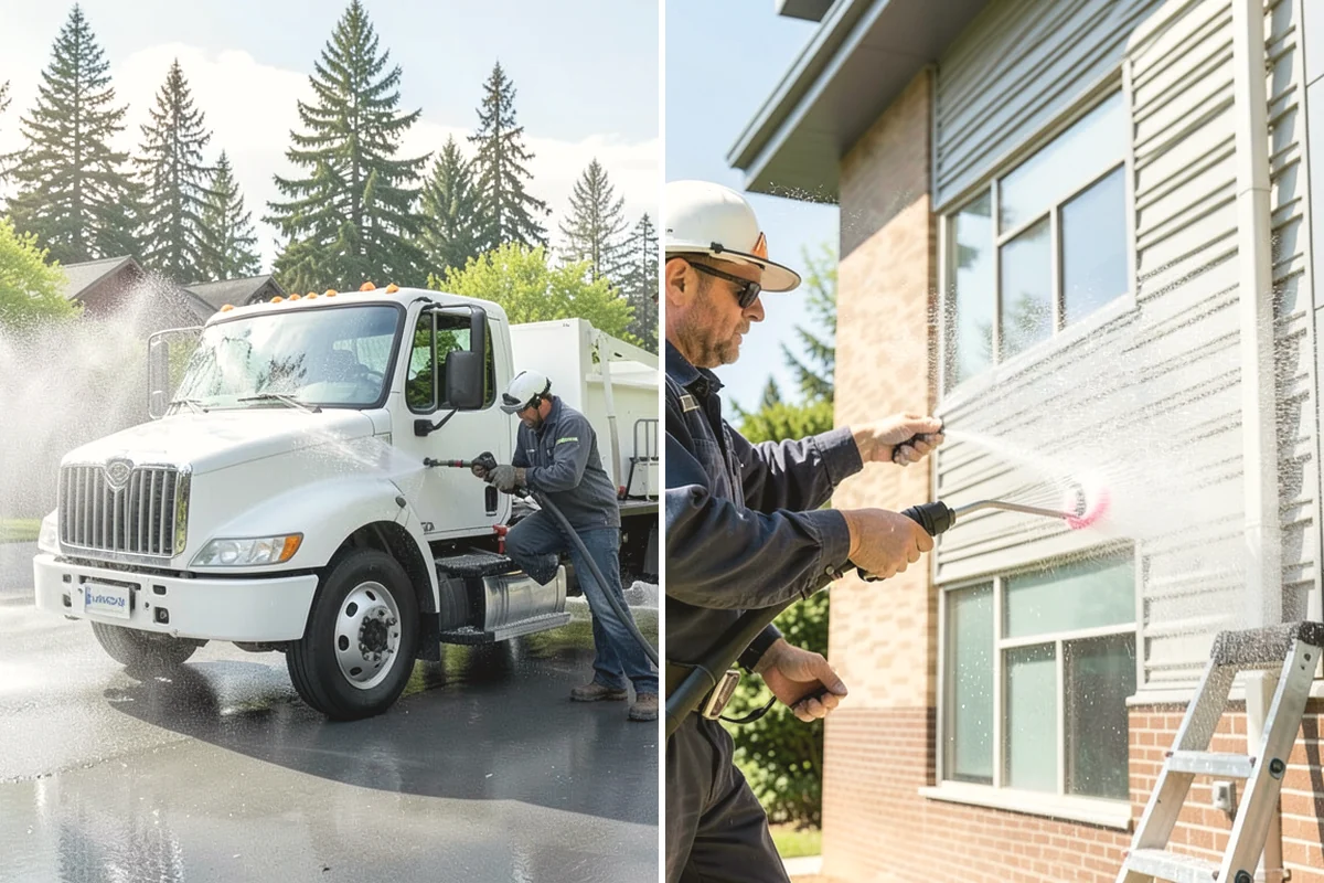 Mortar Haze Removal in North Bend, King County, WA - Dampen the masonry to protect the joints