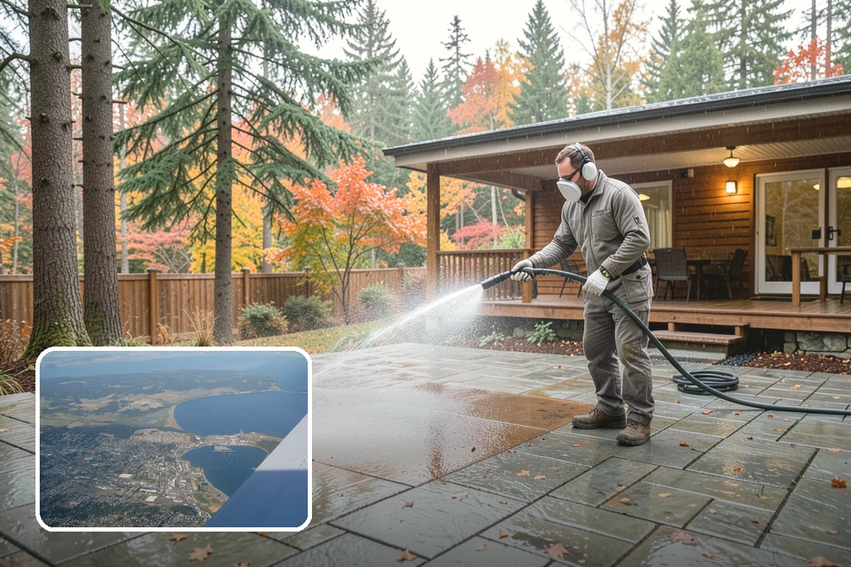 Mortar Haze Removal in Oak Harbor, Island County, WA - Clears cement-based haze that dulls new masonry