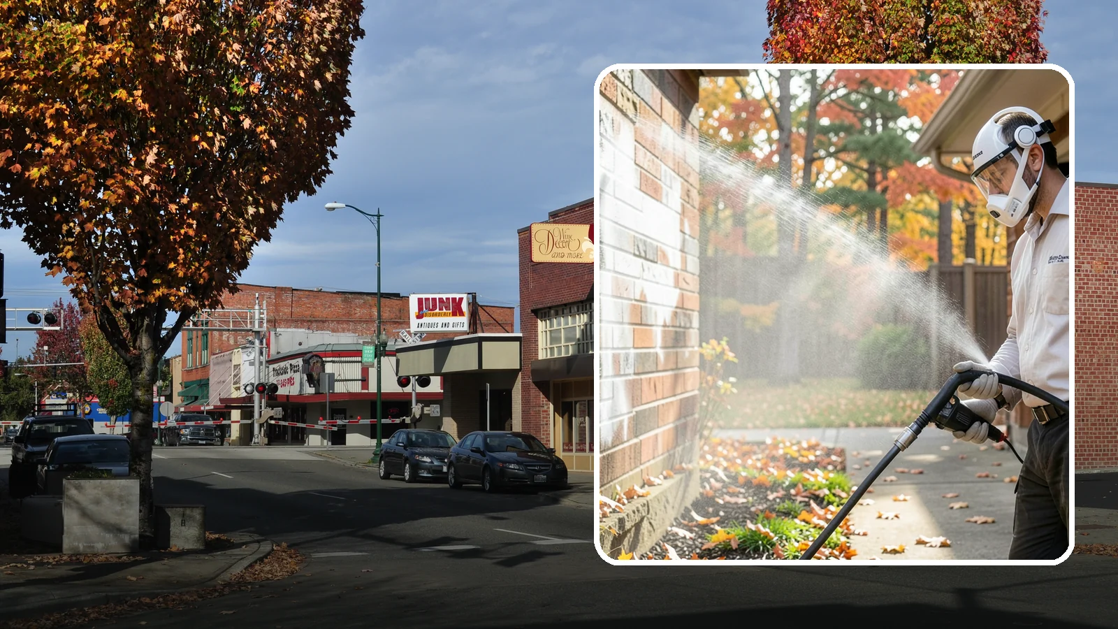 Mortar Haze Removal in Puyallup, Pierce County, WA - Remove the cloudy mortar haze left on brick and stone after masonry work with targeted cleaning chemistry.