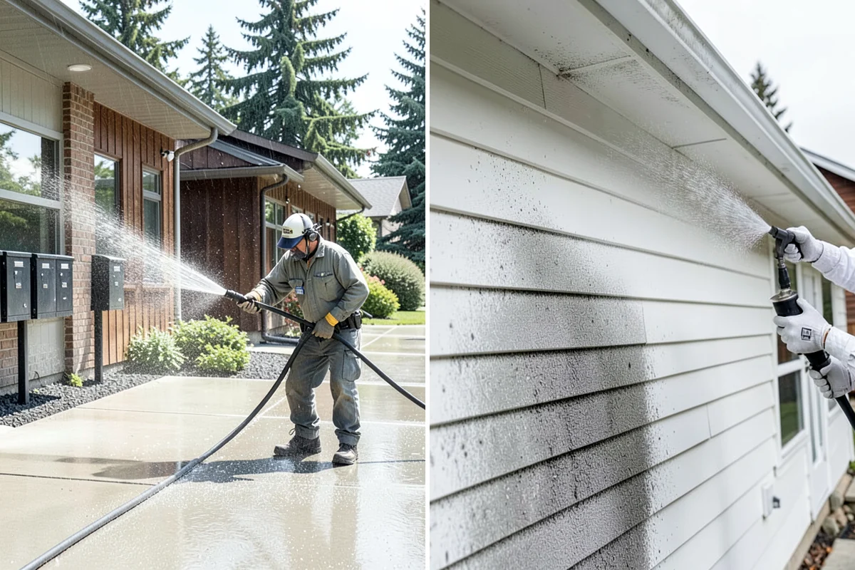 Mortar Haze Removal in Puyallup, Pierce County, WA - Dampen the masonry to protect the joints