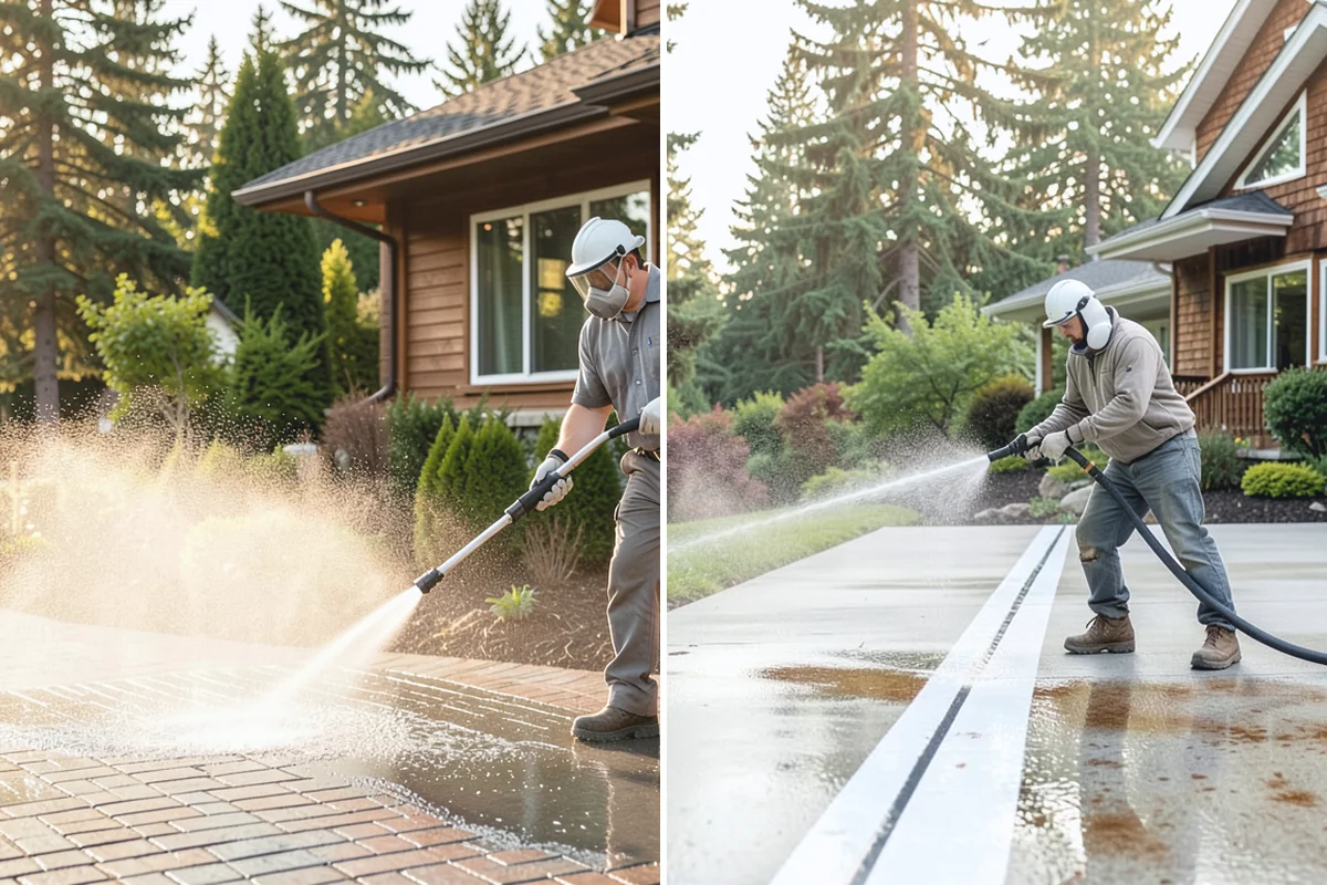 Mortar Haze Removal in Renton, King County, WA - Dampen the masonry to protect the joints