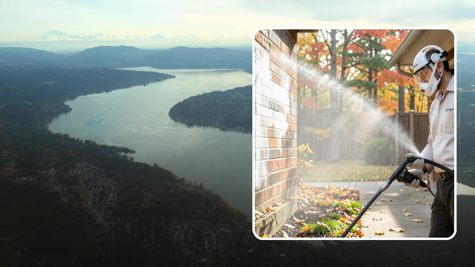 Mortar Haze Removal in Sammamish, King County, WA - Remove the cloudy mortar haze left on brick and stone after masonry work with targeted cleaning chemistry.