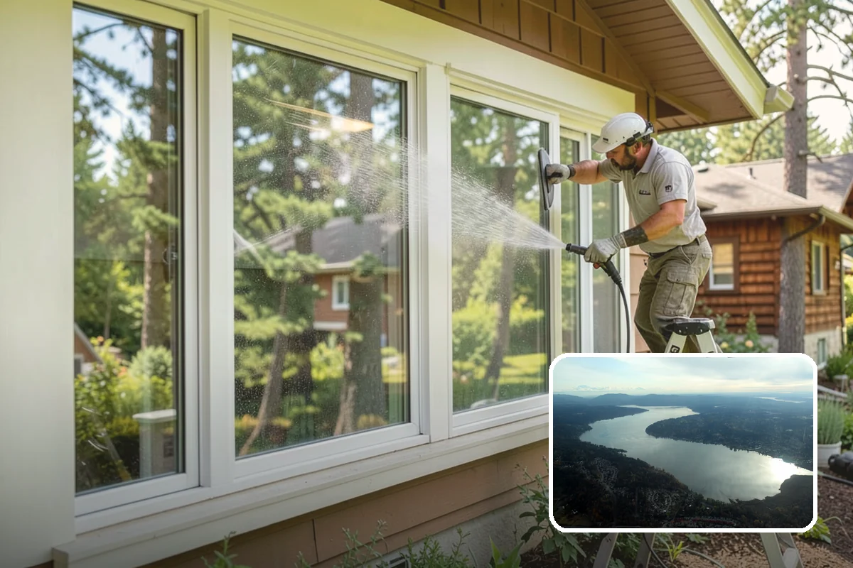 Mortar Haze Removal in Sammamish, King County, WA - Clears cement-based haze that dulls new masonry