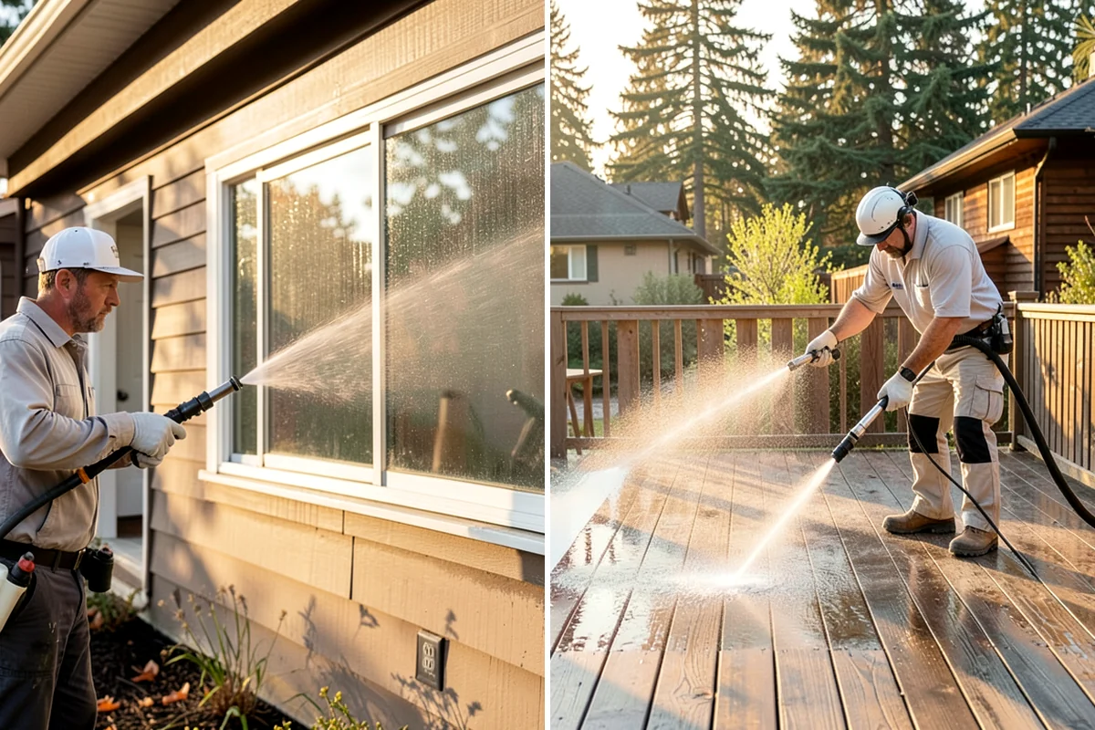 Mortar Haze Removal in Shoreline, King County, WA - Dampen the masonry to protect the joints