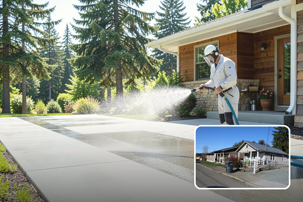 Mortar Haze Removal in South Prairie, Pierce County, WA - Clears cement-based haze that dulls new masonry