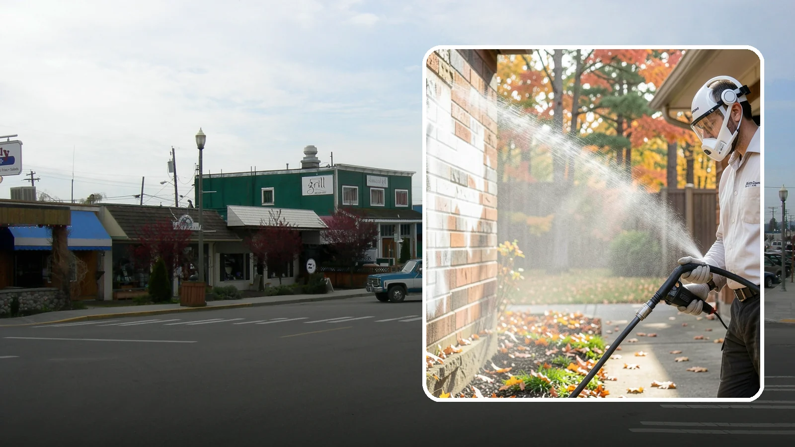 Mortar Haze Removal in Stanwood, Snohomish County, WA - Remove the cloudy mortar haze left on brick and stone after masonry work with targeted cleaning chemistry.
