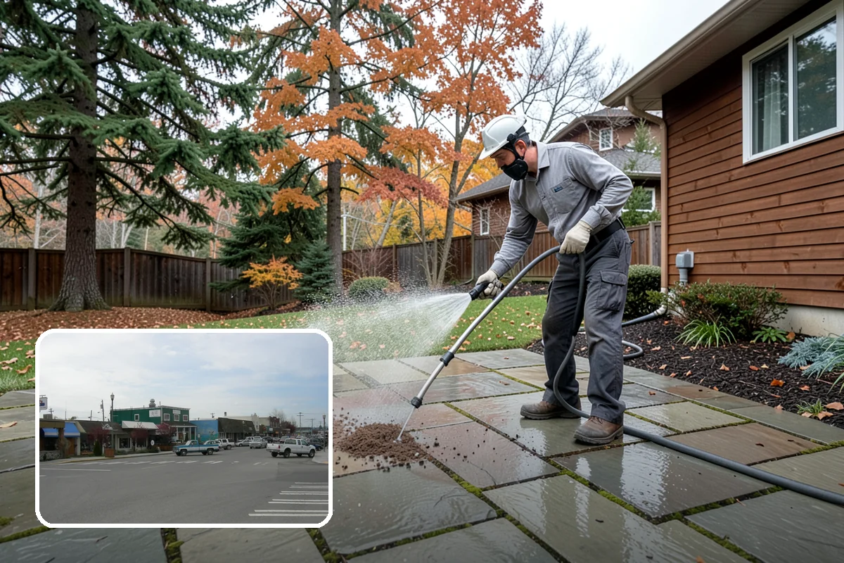 Mortar Haze Removal in Stanwood, Snohomish County, WA - Clears cement-based haze that dulls new masonry