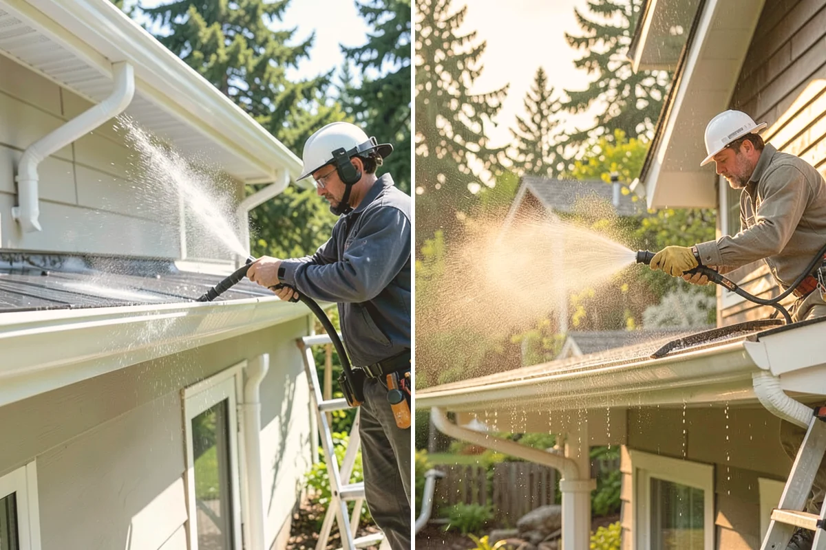 Mortar Haze Removal in Stanwood, Snohomish County, WA - Dampen the masonry to protect the joints