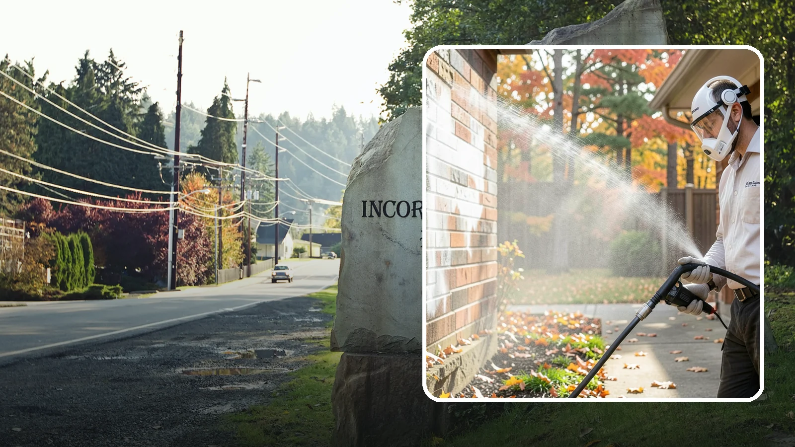 Mortar Haze Removal in Wilkeson, Pierce County, WA - Remove the cloudy mortar haze left on brick and stone after masonry work with targeted cleaning chemistry.