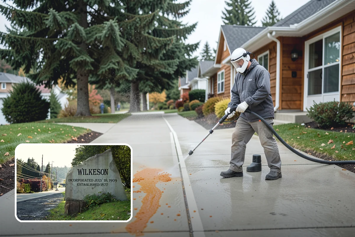 Mortar Haze Removal in Wilkeson, Pierce County, WA - Clears cement-based haze that dulls new masonry