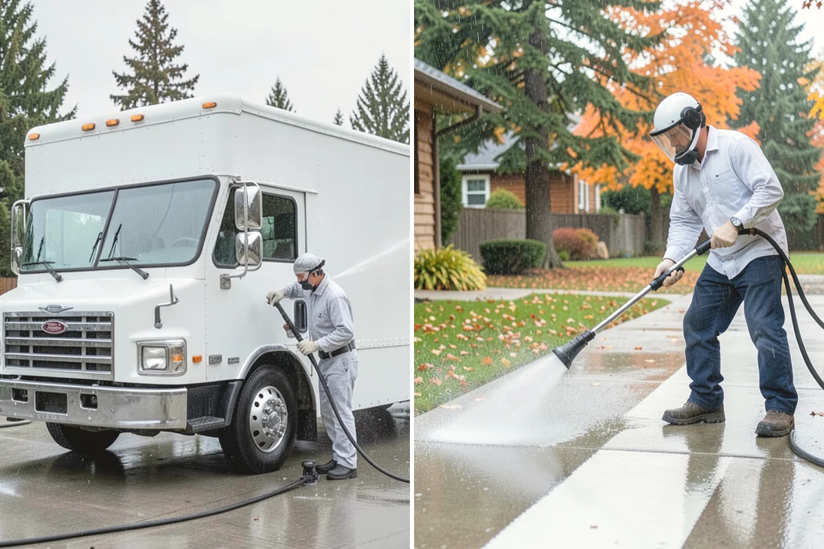 Mortar Haze Removal in Yarrow Point, King County, WA - Dampen the masonry to protect the joints
