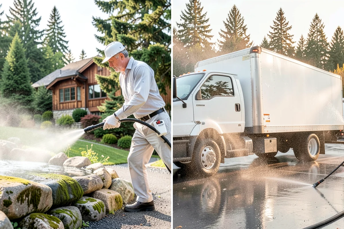 Moss Removal in Arlington, Snohomish County, WA - Assess the moss depth and the surfaces involved