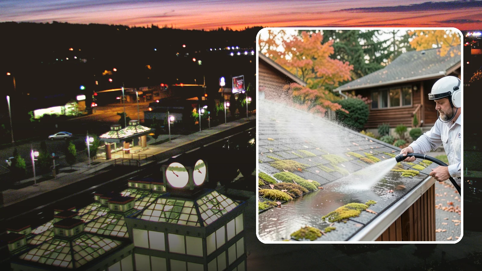 Moss Removal in Auburn, King County, WA - Moss treatment and removal that clears thick growth from roofs, walkways, decks, and shaded hardscapes.