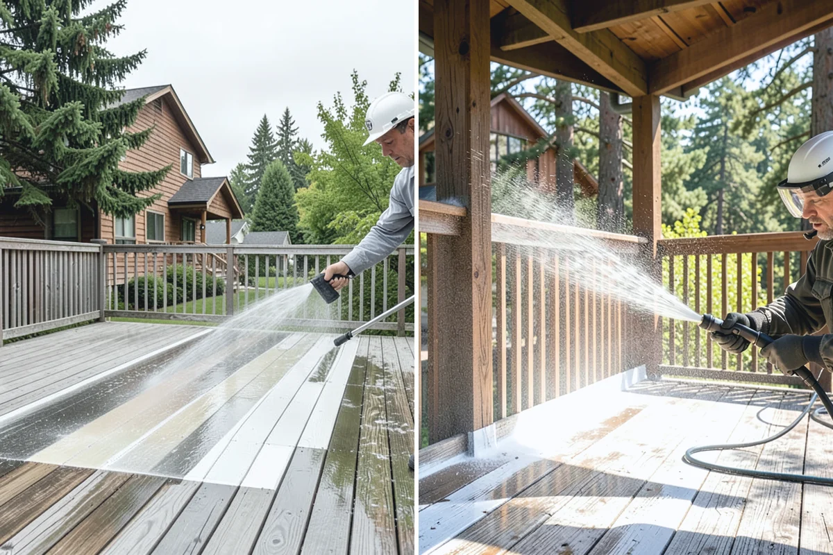 Moss Removal in Beaux Arts Village, King County, WA - Assess the moss depth and the surfaces involved