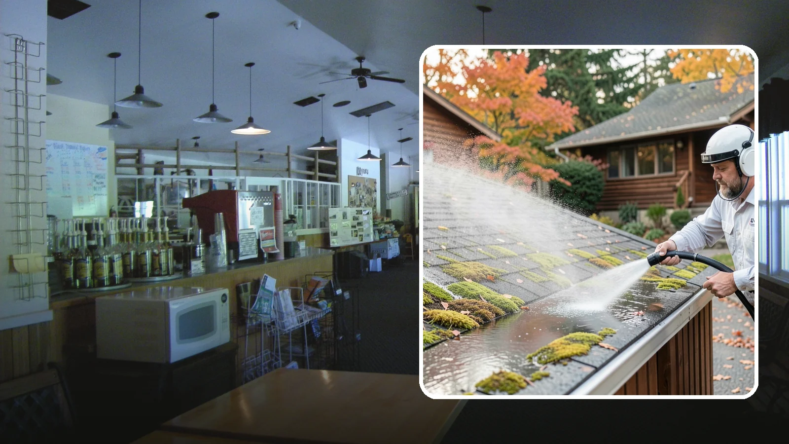 Moss Removal in Black Diamond, King County, WA - Moss treatment and removal that clears thick growth from roofs, walkways, decks, and shaded hardscapes.