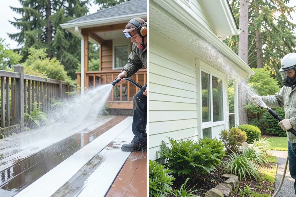 Moss Removal in Bonney Lake, Pierce County, WA - Assess the moss depth and the surfaces involved
