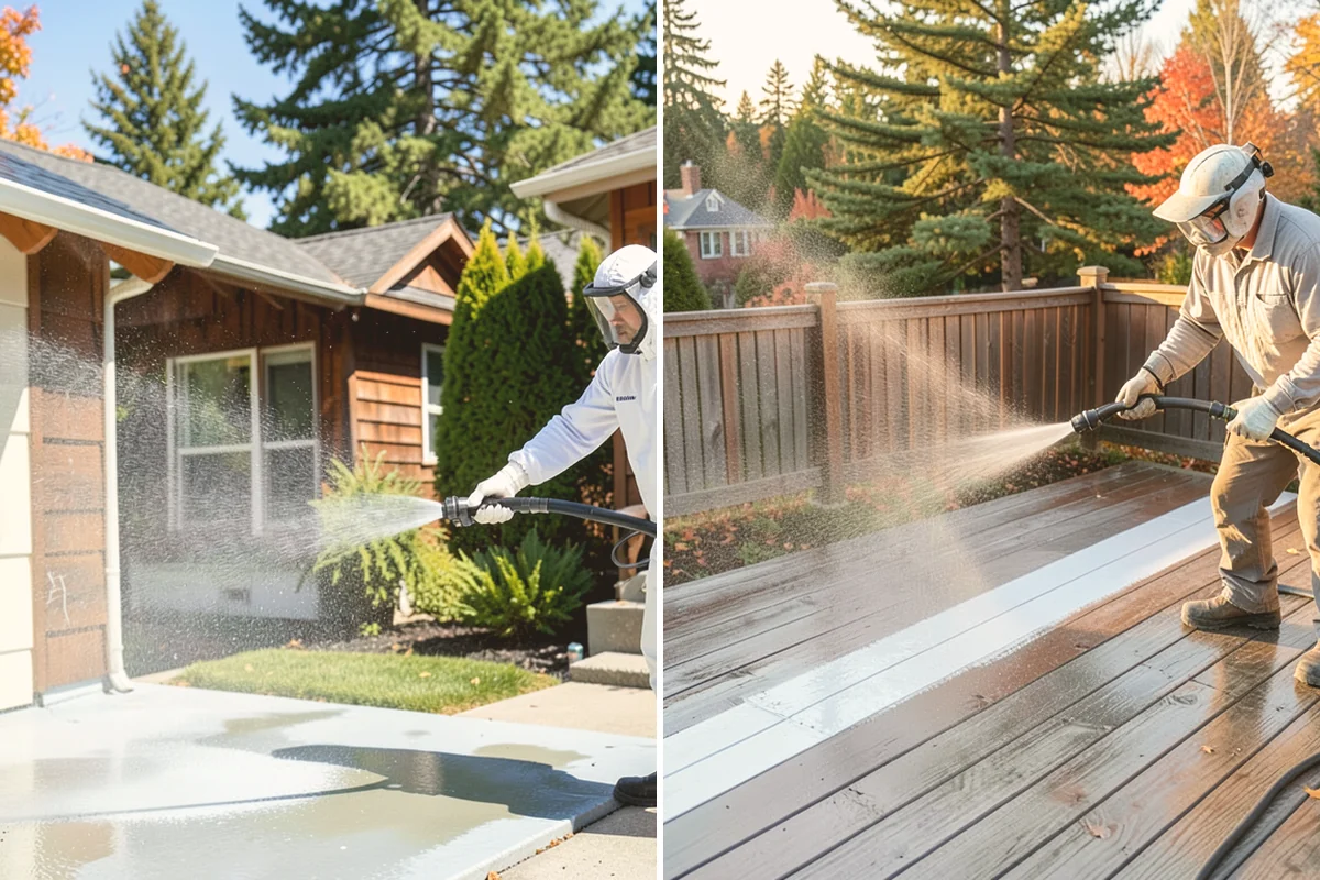 Moss Removal in Bothell, King County, WA - Assess the moss depth and the surfaces involved
