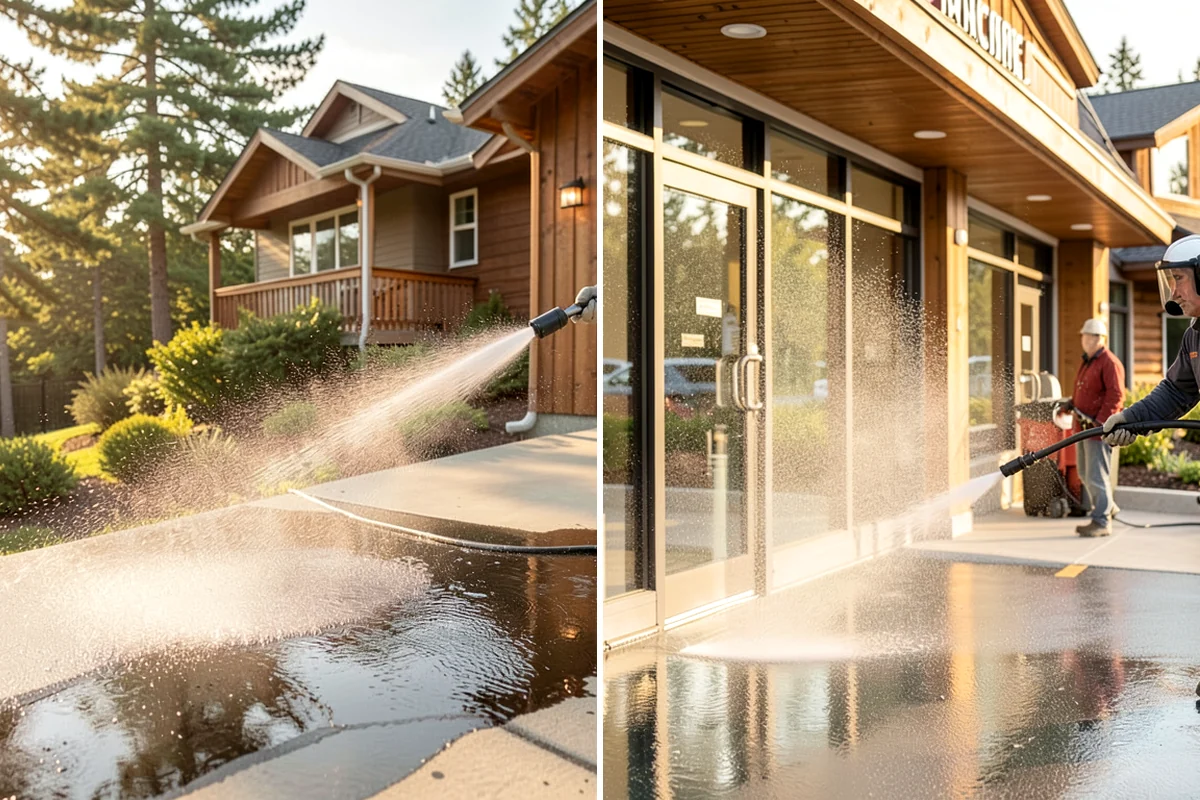 Moss Removal in Concrete, Skagit County, WA - Assess the moss depth and the surfaces involved