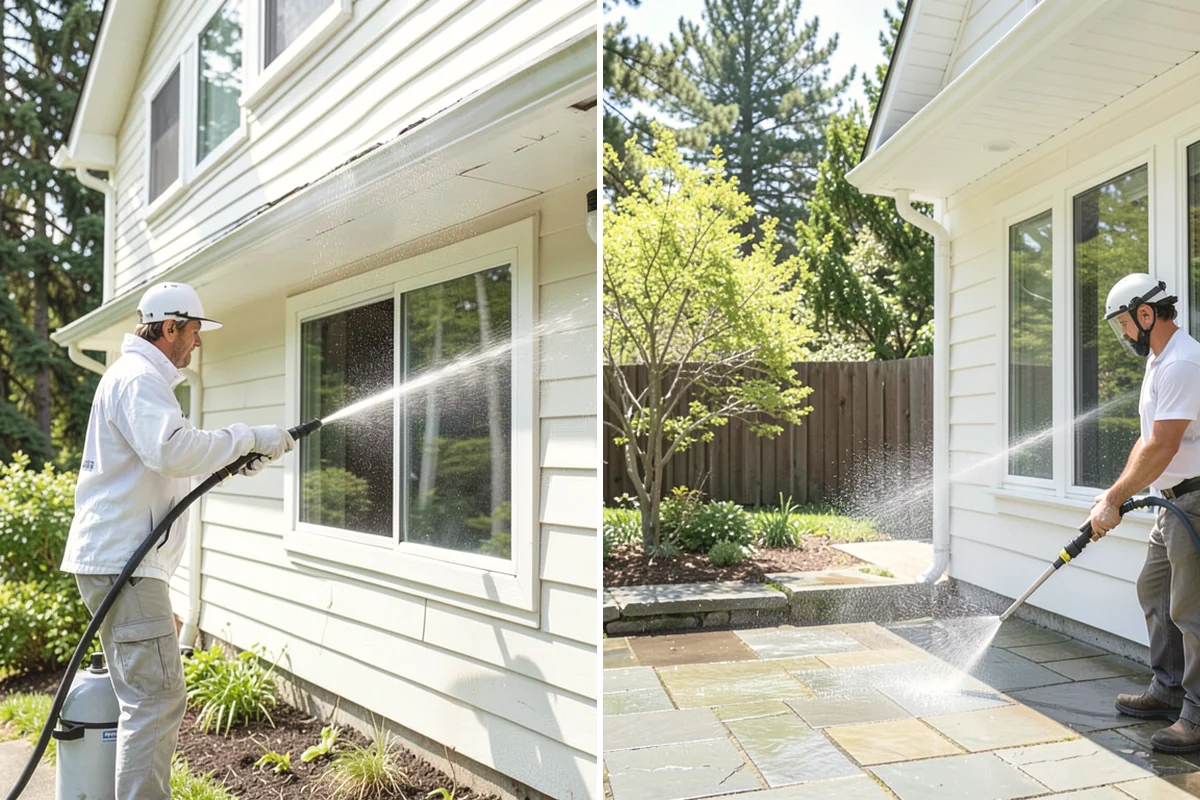 Moss Removal in Covington, King County, WA - Assess the moss depth and the surfaces involved