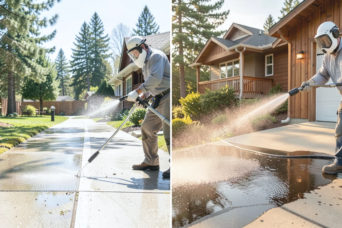 Moss Removal in Darrington, Snohomish County, WA - Assess the moss depth and the surfaces involved