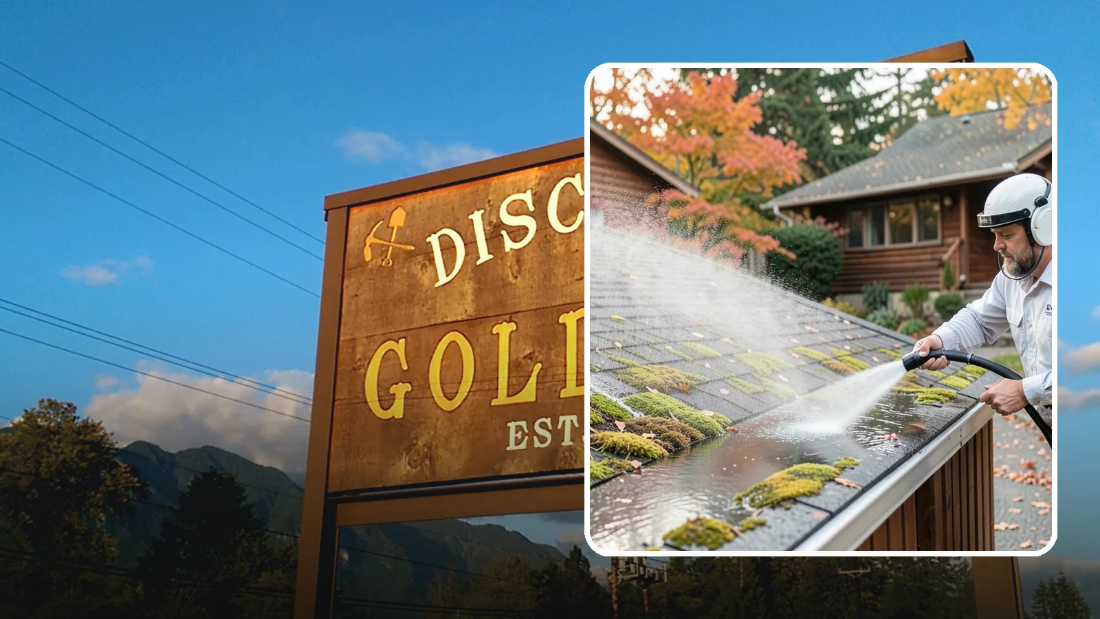 Moss Removal in Gold Bar, Snohomish County, WA - Moss treatment and removal that clears thick growth from roofs, walkways, decks, and shaded hardscapes.