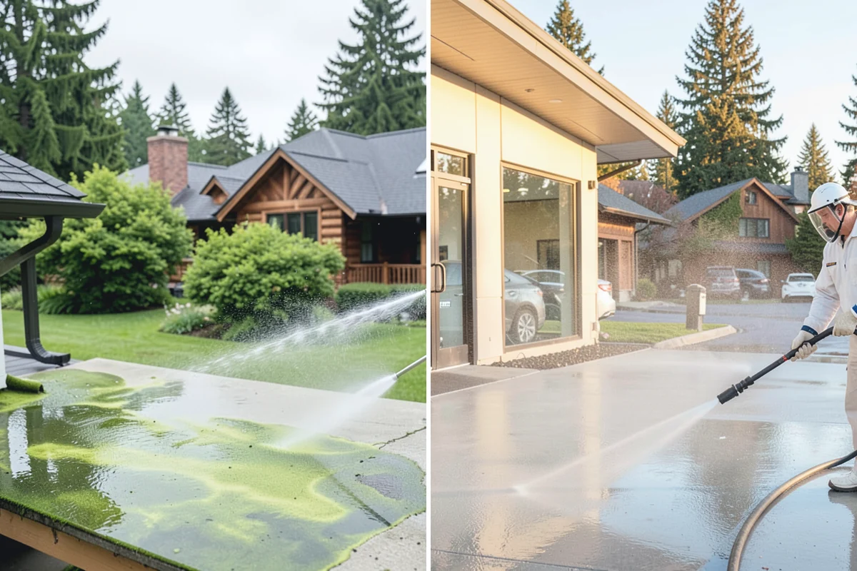 Moss Removal in Gold Bar, Snohomish County, WA - Assess the moss depth and the surfaces involved