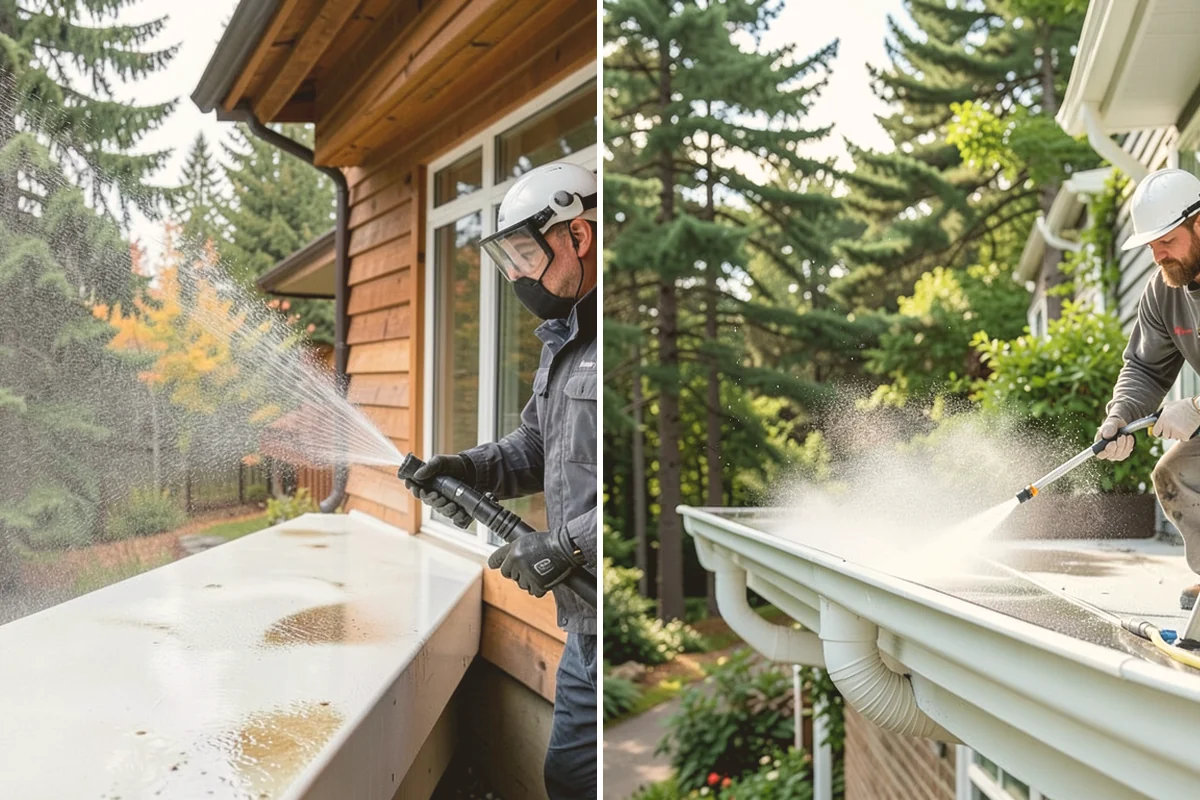 Moss Removal in Kirkland, King County, WA - Assess the moss depth and the surfaces involved