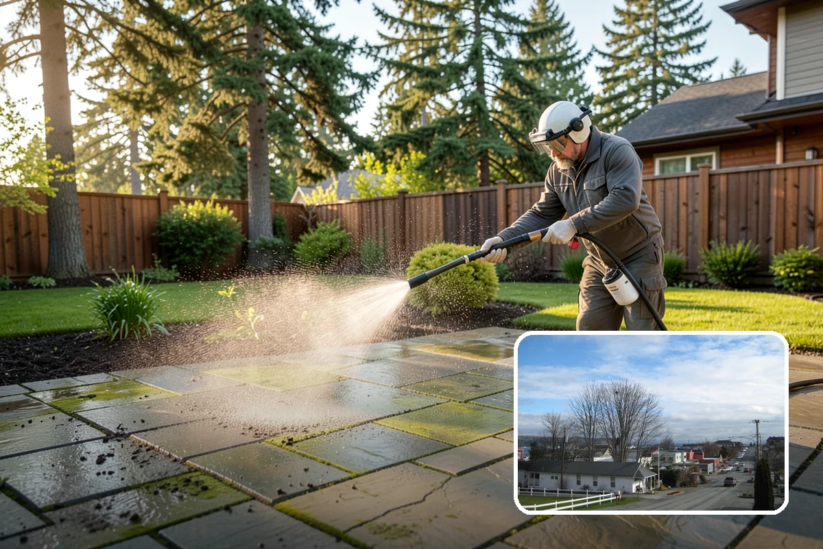 Moss Removal in Langley, Island County, WA - Clears heavy moss without damaging shingles or joints