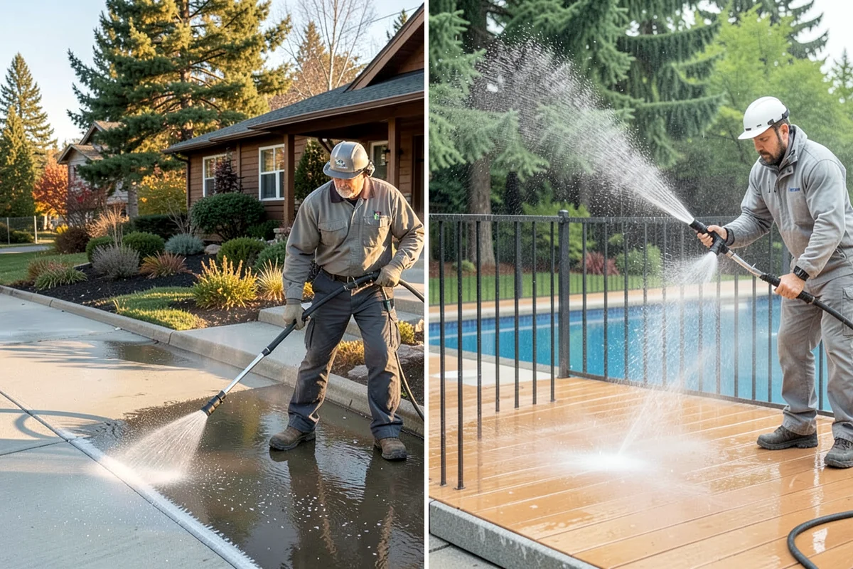 Moss Removal in Lyman, Skagit County, WA - Assess the moss depth and the surfaces involved