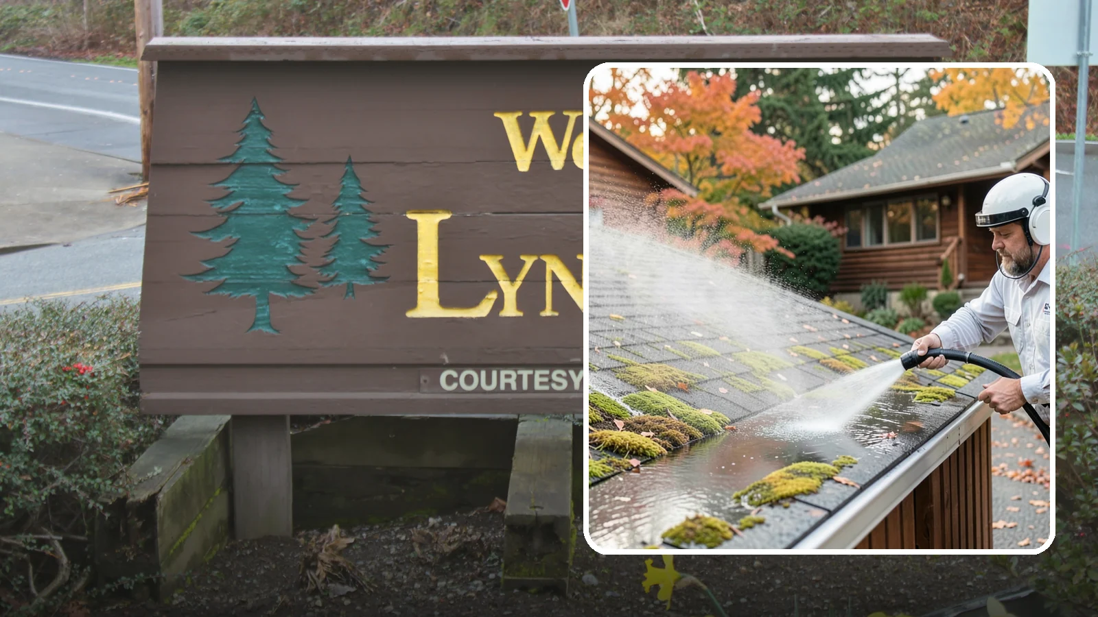Moss Removal in Lynnwood, Snohomish County, WA - Moss treatment and removal that clears thick growth from roofs, walkways, decks, and shaded hardscapes.