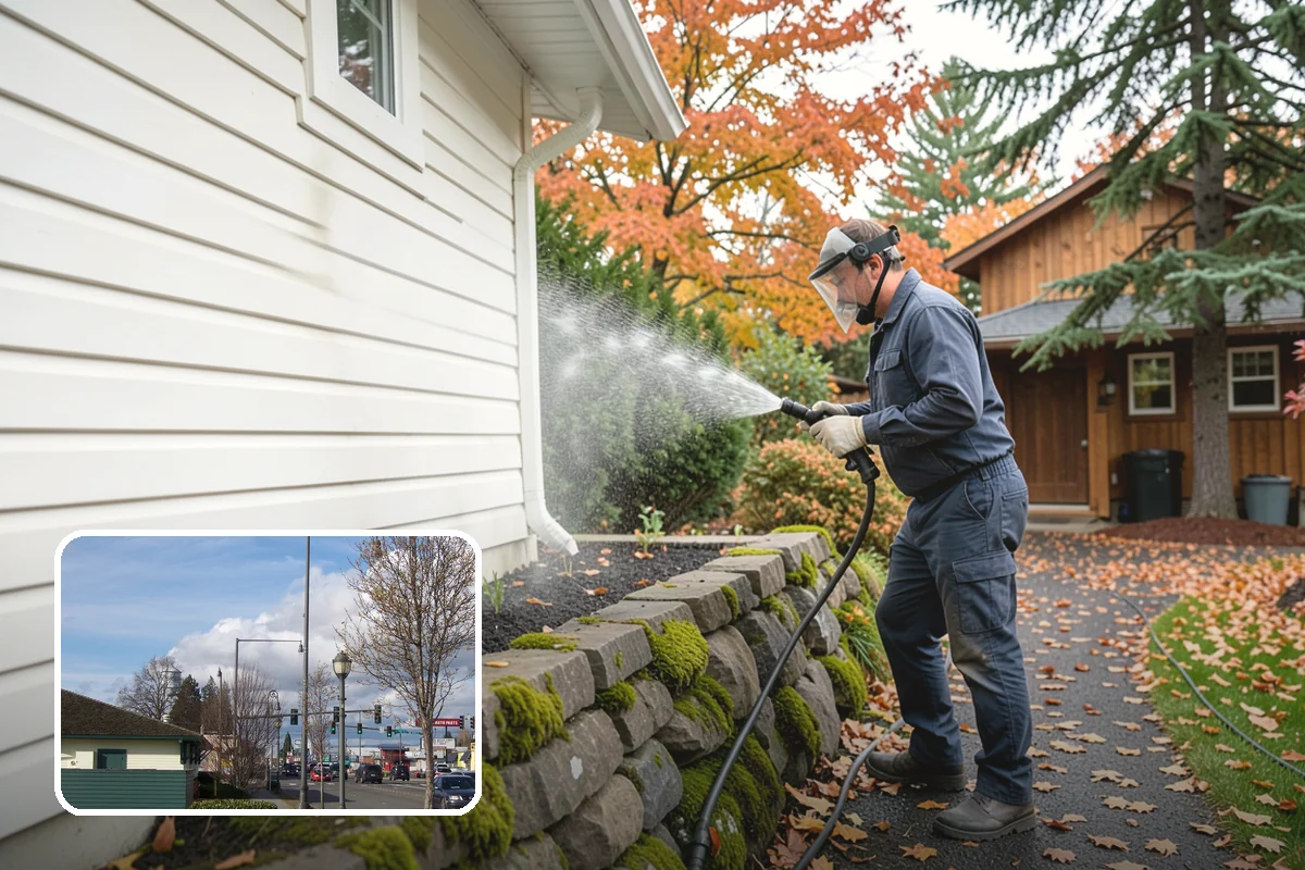 Moss Removal in Marysville, Snohomish County, WA - Clears heavy moss without damaging shingles or joints