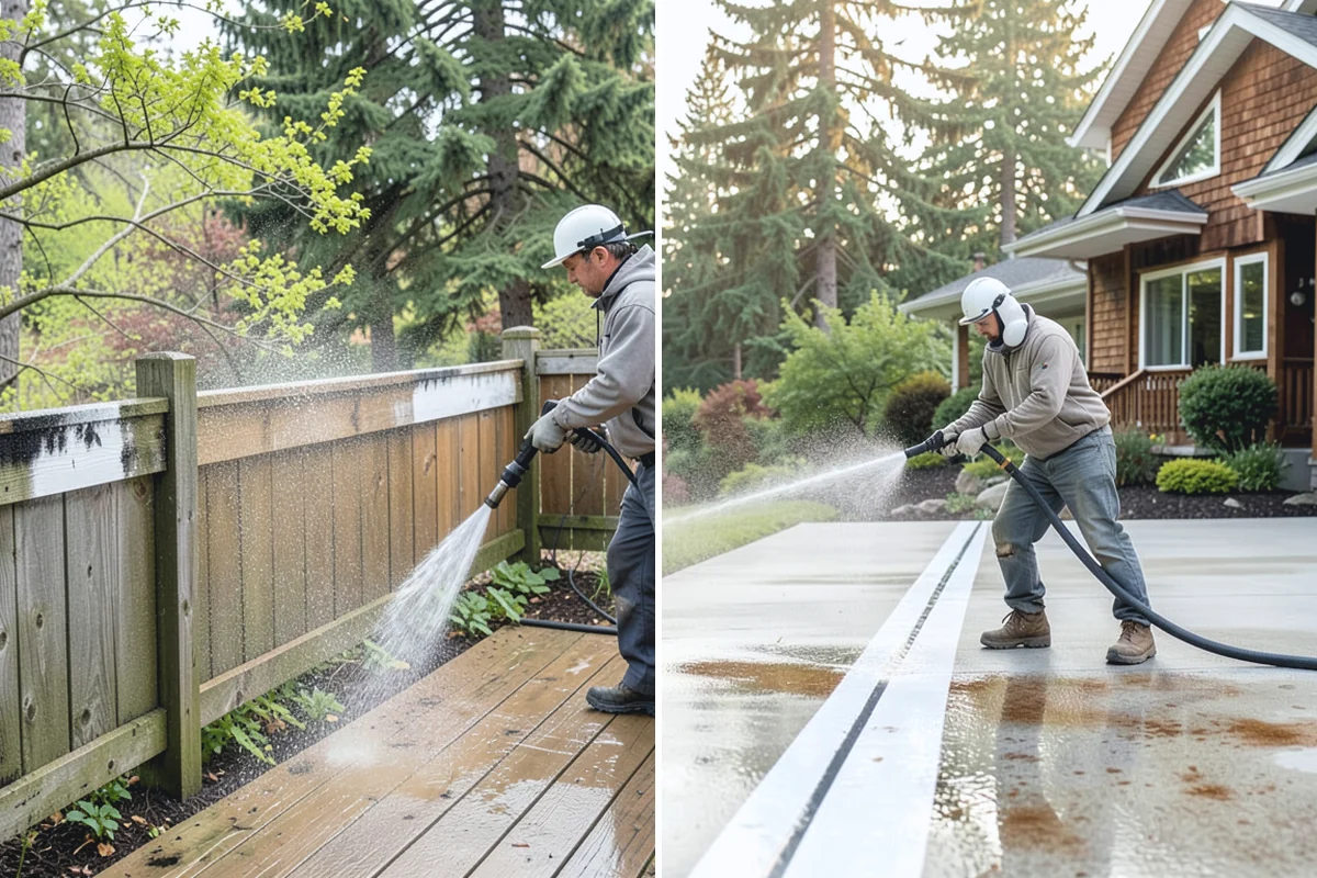 Moss Removal in Medina, King County, WA - Assess the moss depth and the surfaces involved