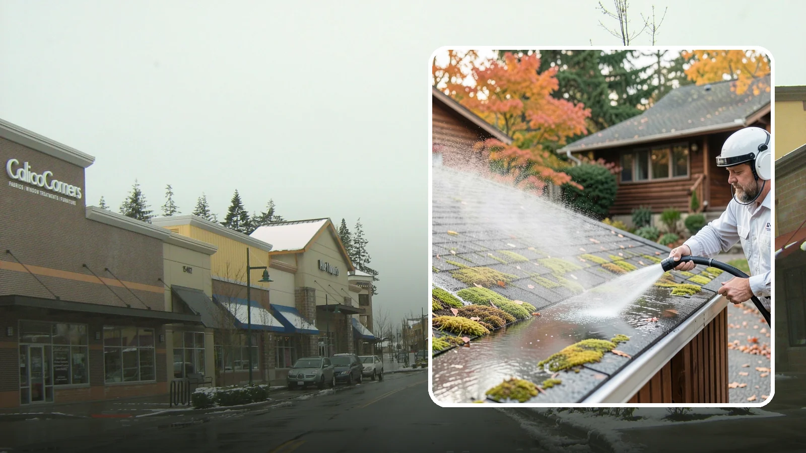 Moss Removal in Mill Creek, Snohomish County, WA - Moss treatment and removal that clears thick growth from roofs, walkways, decks, and shaded hardscapes.