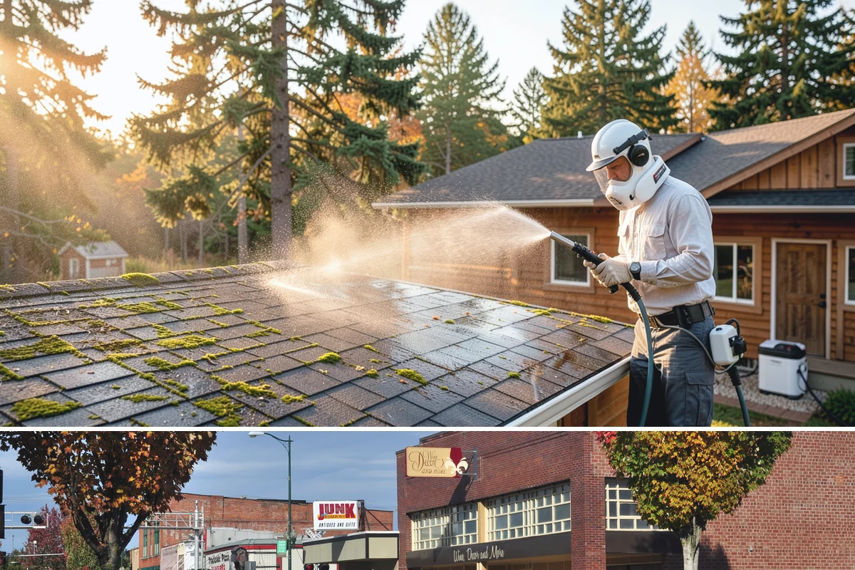 Moss Removal in Puyallup, Pierce County, WA - Remove moss in late summer or early fall so treatment can work before winter rains fuel a new flush of growth.