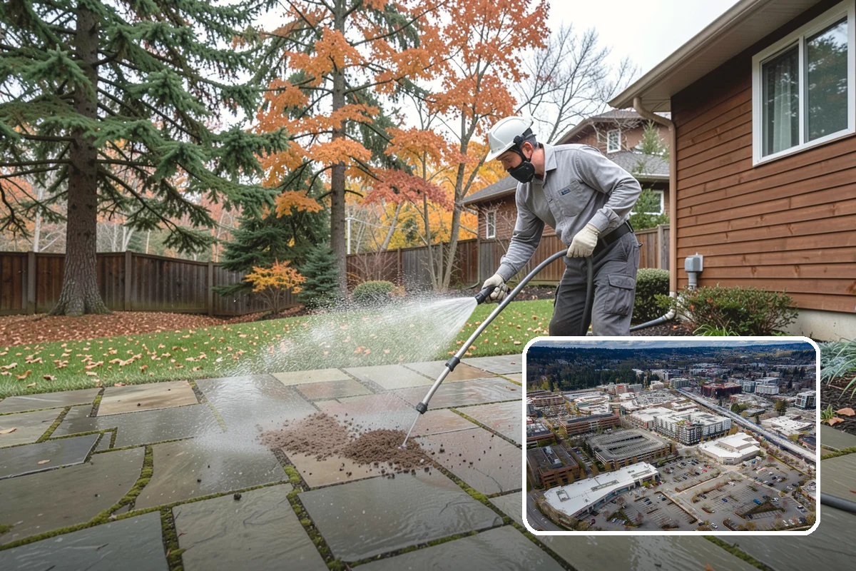 Moss Removal in Redmond, King County, WA - Clears heavy moss without damaging shingles or joints