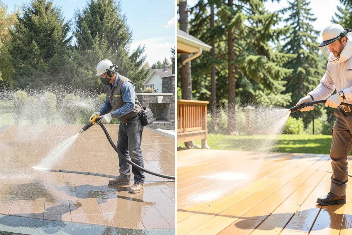 Moss Removal in Ruston, Pierce County, WA - Assess the moss depth and the surfaces involved