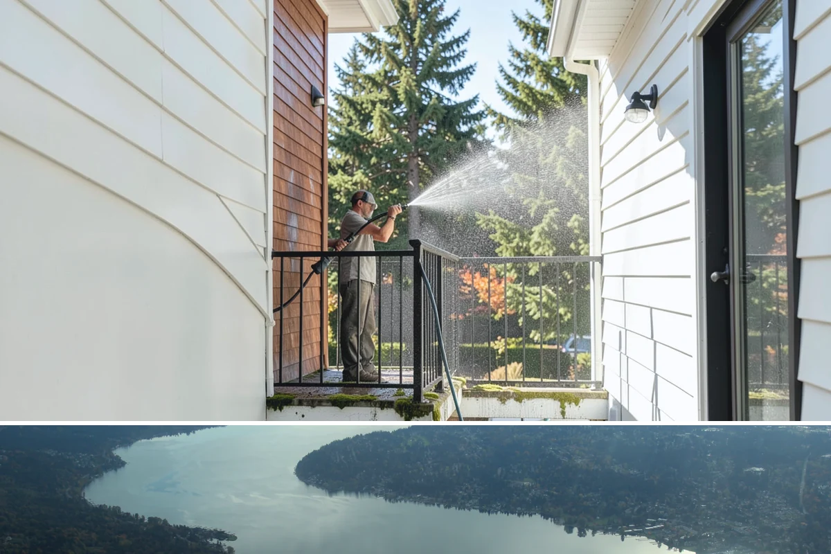 Moss Removal in Sammamish, King County, WA - Remove moss in late summer or early fall so treatment can work before winter rains fuel a new flush of growth.