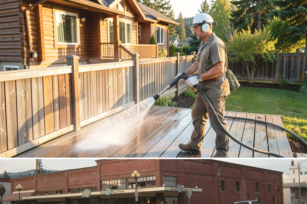 Moss Removal in Sedro-Woolley, Skagit County, WA - Remove moss in late summer or early fall so treatment can work before winter rains fuel a new flush of growth.