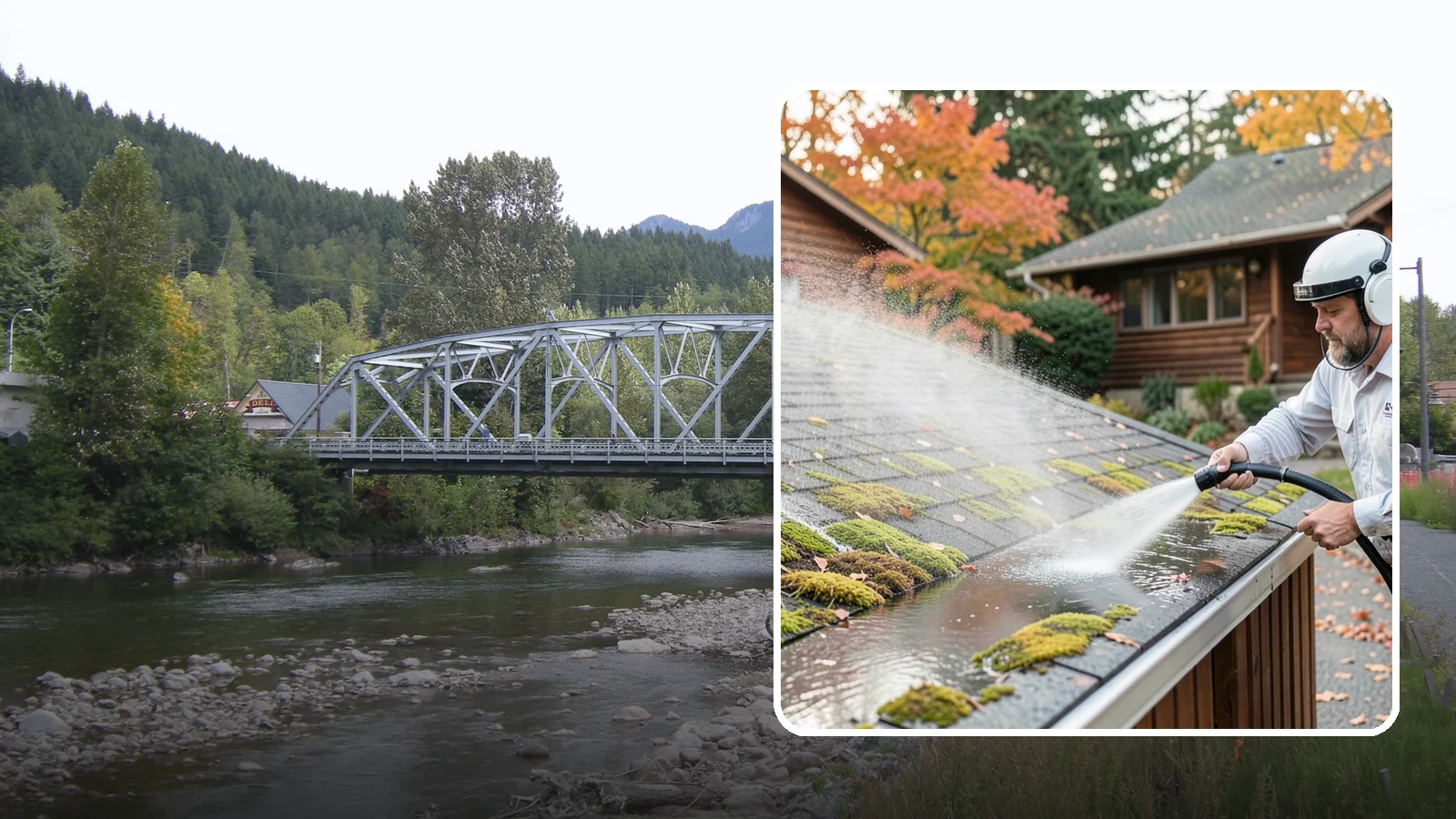 Moss Removal in Skykomish, King County, WA - Moss treatment and removal that clears thick growth from roofs, walkways, decks, and shaded hardscapes.