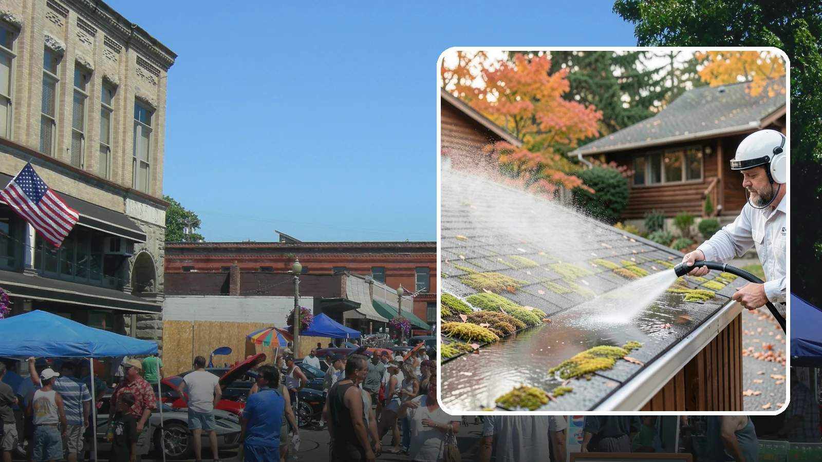 Moss Removal in Snohomish, Snohomish County, WA - Moss treatment and removal that clears thick growth from roofs, walkways, decks, and shaded hardscapes.