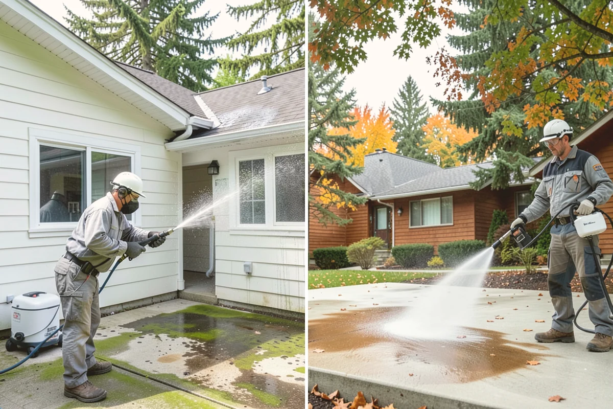 Moss Removal in Stanwood, Snohomish County, WA - Assess the moss depth and the surfaces involved