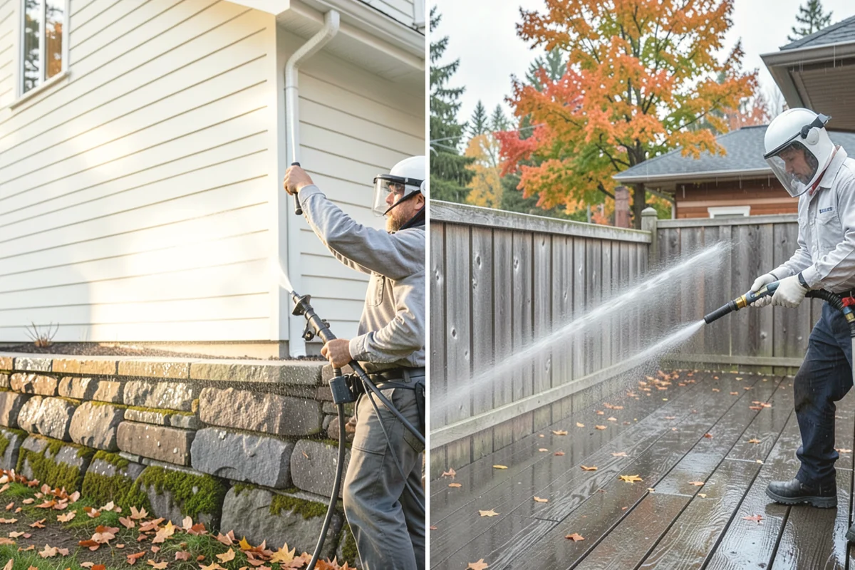 Moss Removal in Tukwila, King County, WA - Assess the moss depth and the surfaces involved
