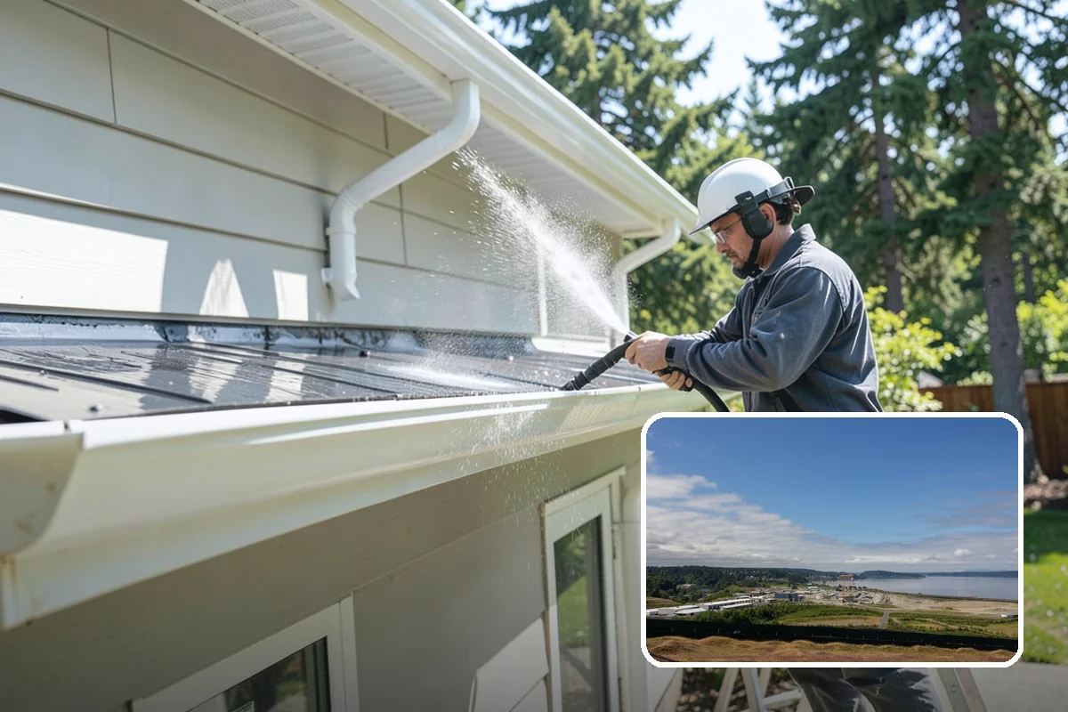Moss Removal in University Place, Pierce County, WA - Clears heavy moss without damaging shingles or joints