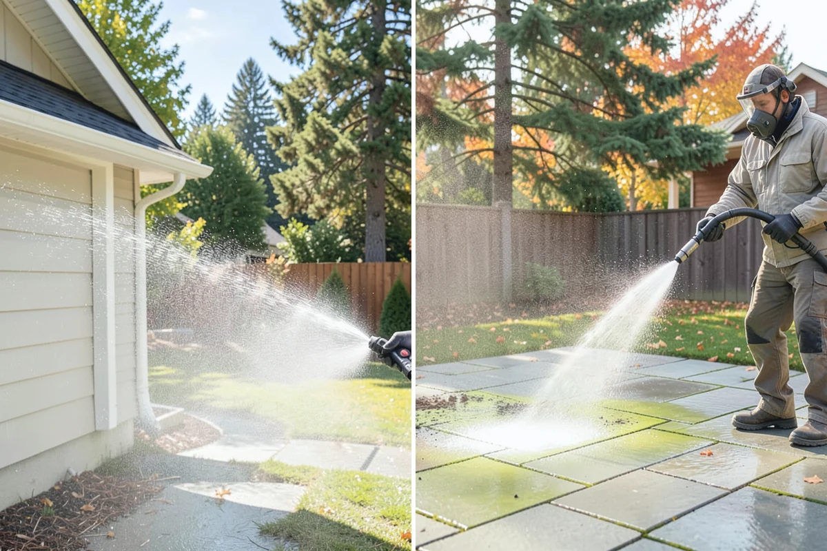 Moss Removal in Woodinville, King County, WA - Assess the moss depth and the surfaces involved