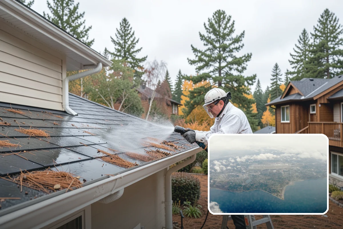 Moss Treatment in Burien, King County, WA - Kills moss at the root instead of just scraping the surface